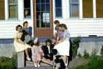 Girls, Women, dress, steps, 1941, 1940s, PBTV05P05_13