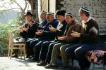 Men sitting on a bench, Tashkent, Uzbekistan, PBTV05P05_19