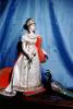 Queen, Crown, Peacock, Female, Dress, Victorian Porcelain Doll, PCDV02P01_05