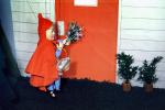 Little Red Riding Hood at Grandmothers Door, String Puppet, Diorama, 1950s, PCDV02P03_06