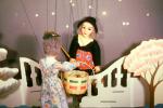 Mary Poppins meets Mrs Corry at Gate, String Puppets, Diorama, 1950s
