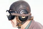 Man, Male, WWII Pilot, Helmet, Goggles, PCFV02P07_04