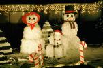 Snowoman, snowman, snowchild, candy canes, night, nighttime, snowwoman, PCSV01P02_16