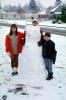 Girl, Boys, sister, siblings, brother, snowman, ice, cold, suburbia, PCSV01P04_13