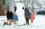 Girl, Boys, sister, siblings, brother, snowman, ice, cold, suburbia, PCSV01P04_15