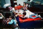 Boys, beds, matress, slumber party at the WKPI studios, PDBV01P04_13