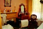 Vanity, Mirror, curtains, fireplace, PDBV01P10_03