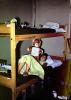 Girl, Bunkbed, Dormitory, teddy bear, dorm, 1950s, PDBV02P02_07