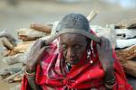 Woman, labor, Firewood, deforestation, desertification, Maasai village, Tanzania, PDCD01_010
