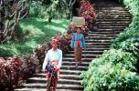 Man, Woman, steps, s-curve, Bali, Indonesia