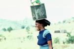Woman smiling, bucket, PDCV01P02_09