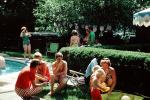 Poolside, backyard, Glen Rock New Jersey, 1976, 1970s