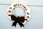 Welcome, Wreath, ribbon, PDEV01P08_15