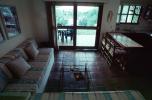 Built in Sofa, Breakfast nook, glass doors, pillows, coffee table, Tamarindo Costa Rica, PDFV02P05_06