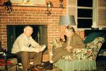 Men, Chair, sitting, fireplace, 1940s, PDFV02P10_07
