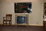 Television, Stereo, chair, miror
