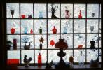 Glass Jars, Vase, Rooster, grid, PDFV02P12_10