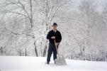 Man Snow Shovel, clearing snow, 1950s, PDGV01P10_03