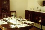 table setting, glass, napkins, place mats, candles, 1950s, PDKV01P02_14