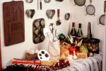Kitchen Wall, Utensils, Wine Bottles, Pumpkins, Egg Basket, PDKV01P09_09
