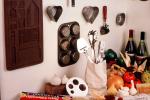 Kitchen Wall, Utensils, Wine Bottles, Pumpkins, PDKV01P09_10