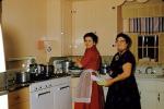 Women Preparing Food in the Kitchen, Apron, glasses, 1950s, PDKV01P10_07