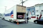Moving Van, Semi-trailer truck, boxes, box, hand cart, Semi, PDMV01P03_07