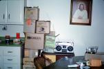 boxes, box, Boom Box, Jesus Painting, table, glue, kitchen, PDMV01P05_16