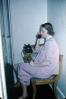 Woman, Dial Phone, Chatting, Talking, Sitting, Chair, 1940s, PDPV01P10_12