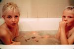 Tub, Bathtub, Boy, Girl, Bathwater, PDRV01P12_07