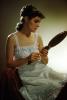 Woman, Full Length Slip, Mirror, Lingerie, Retro, 1950s, PDRV02P01_02