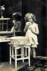 Mirror, Girl Washing up, 1920's, RPPC, PDRV02P01_10