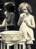 Mirror, Girl Washing up, washcloth, 1920's, RPPC, PDRV02P01_10B