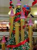 Castle, Christmas Tree, Towers, Shopping Center, Fairytale, Flags, Decorations, Ribbons, PDSD01_004