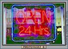 open 24 hours, sign, PDSV03P14_04B