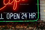 open 24 hours, neon sign, PDSV03P14_08