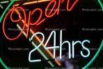 open 24 hours, neon sign, PDSV03P14_14