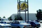 Sunvalley Shopping Center, mall, Emporium Capwell, cars, parking lot, Concord, 1980s, PDSV03P15_13