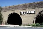 Breuners building entrance, store, Shopping Center, mall, signage, 1980s