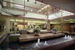 Mall Center interior, inside, Water Fountain, aquatics, 1980s