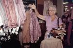 Woman Shopping at a Store, Mall, shoppers, clothing store, woman, racks, 1980s, PDSV04P06_13