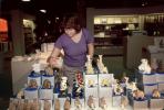 Woman Shopping, Store, Shopping Mall, interior, inside, indoors, shoppers, 1980s