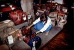 Luggage, suitcase, woman, Store, Shopping Mall, interior, inside, indoors, shoppers, 1980s, PDSV04P08_01