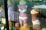 Store, window shopping, Bikini, frills, Bathing Suit, swimsuit, window display, April 1966, 1960s