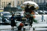 Flower Stand, vendor, Cars, 1950s, PDVV02P06_09