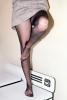 RHT Stockings, Sheer, knees, skirt, feet, 1950s, PEFV01P01_16