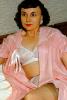 Lacy Bra, Ribbons, Striptease, Retro, Sheer Nighty, Adriana, 1950s, PEFV02P15_05B