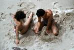 Lovers on a Beach, Sand, PEMV01P09_11