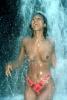 woman, female, topless, waterfall, pretty