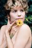 Woman, Daisy, Flower, 1960s, Naturist, PENV03P07_10B